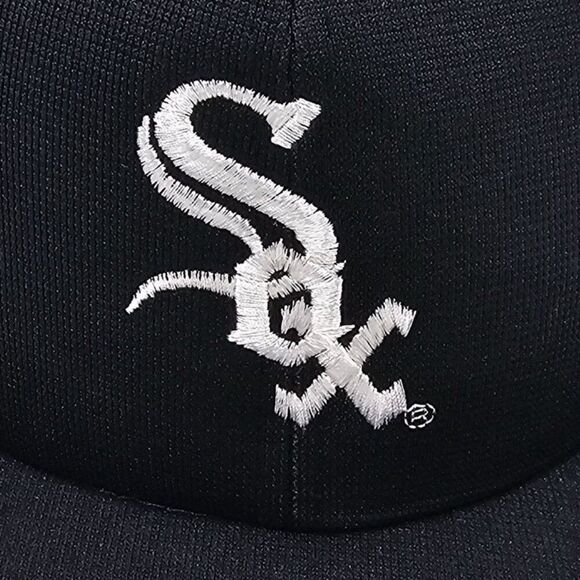 Vtg Chicago White Sox ANNCO Black Adjustable‎ Snapback MLB Baseball Hat Cap NWT - Picture 2 of 10